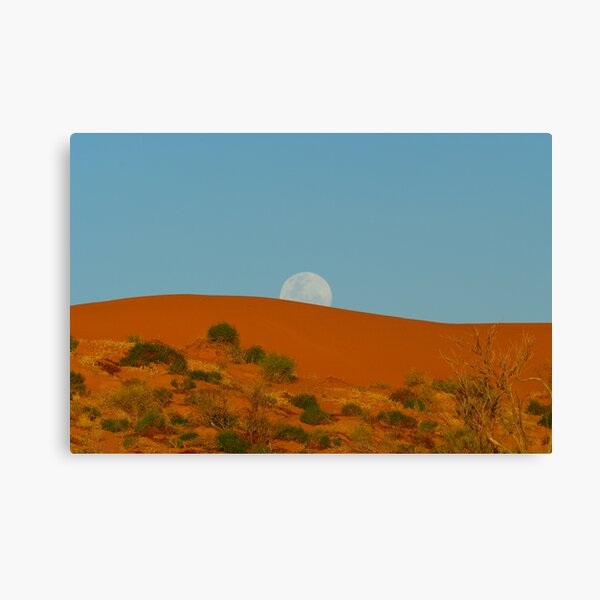Big Red Moonrise Sunset Canvas Print