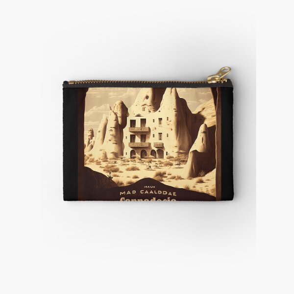 Item preview, Original art Vintage style Cappadocia Travel Poster Print designed and sold by 3 CITIES.