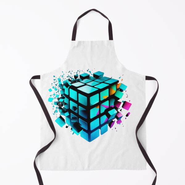 Item preview, Rubik's cube minimalist, cyan, blue, black, Magic Cube - The Rubik’s Cube was invented in 1974 by Ernõ Rubik, a Hungarian architecture professor.  designed and sold by Estevam Marinho.