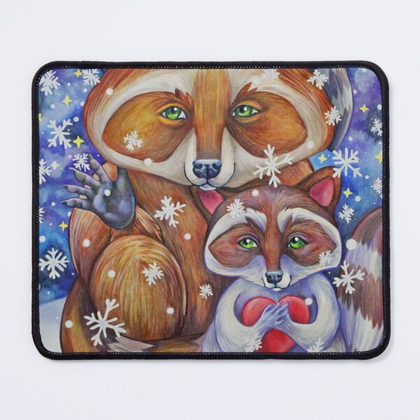 Item preview, Sweet Raccoon Snow Drifters designed and sold by marsunicornio.