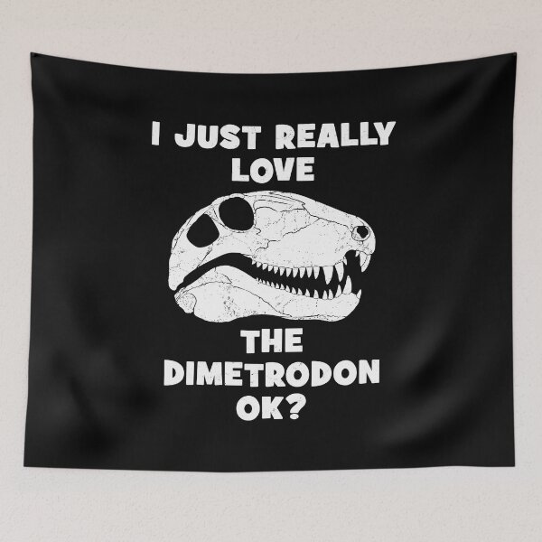 Item preview, Dimetrodon fossil skull designed and sold by NicGrayGraphic.