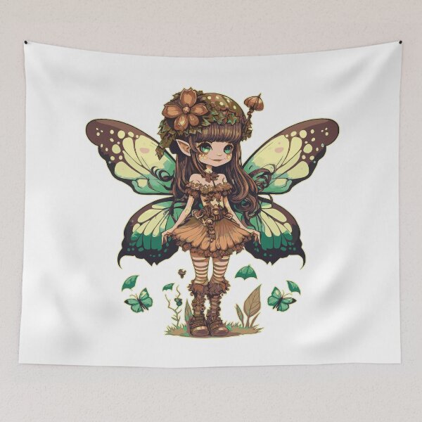 Item preview, Goblincore Y2k Grunge Aesthetic Anime Kawaii Butterfly Girl designed and sold by Bunkis1st.