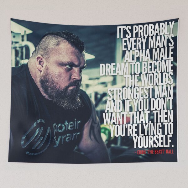 Item preview, EDDIE HALL - ALPHA MALE DREAM QUOTE designed and sold by HeavyLiftGift.