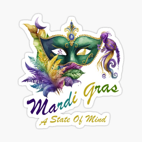 Purple, Green and Yellow Star Glitter Sticker (Each) – Mardi Gras Spot