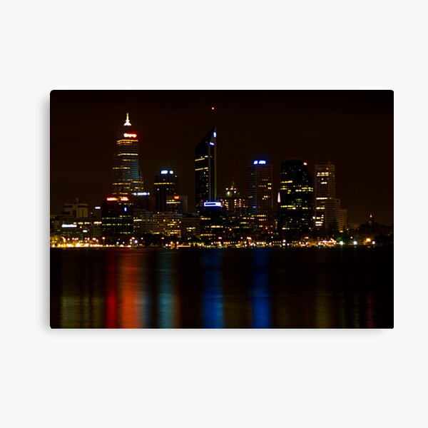 Perth City at Night Canvas Print