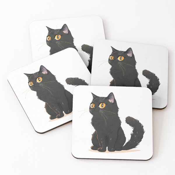 Item preview, American Bobtail | Cat Black Silhouette | American Bobtail kitten designed and sold by Broskan.