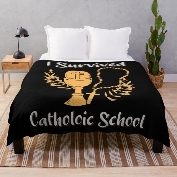 Item preview, I Survived Catholic School | God Love | Catholic designed and sold by Cr4ftyCreations.