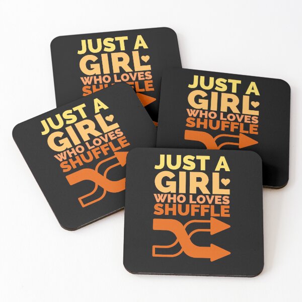 Item preview, Just A Girl Who Loves Shuffle designed and sold by Styler Design.