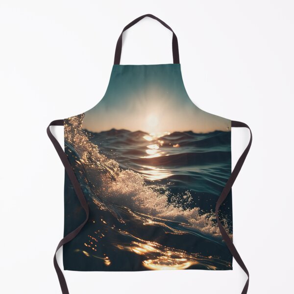 Aperçu de l'œuvre Vagues de l'eau de l'océan par une journée ensoleillée créée et vendue par RK - Shop.
