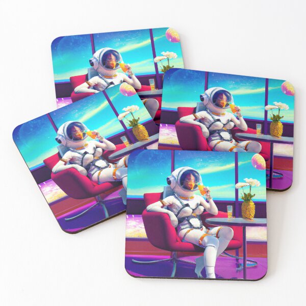 Item preview, Female Astronaught Drinking a Cocktail designed and sold by mittie101.
