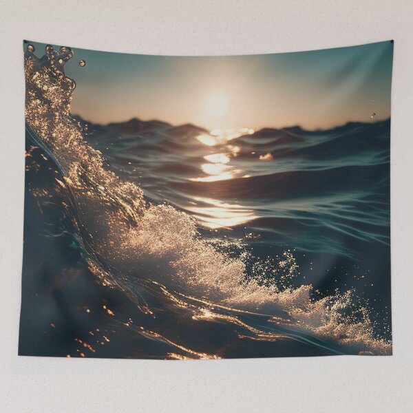 Item preview, Ocean water waves on a sunny day designed and sold by RK - Shop.