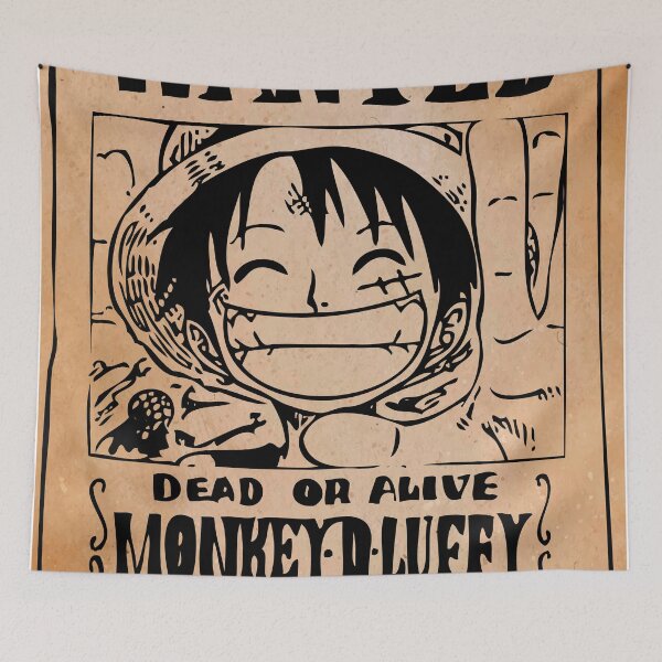 Item preview, WANTED LUFFY designed and sold by freakycity92.