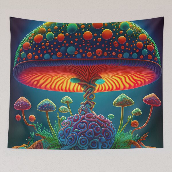 Item preview, Psychedelic mushroom lamp designed and sold by RK - Shop.
