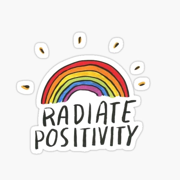 Radiate Positivity Sticker