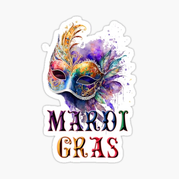 Gold Crown Glitter Sticker (Each) – Mardi Gras Spot