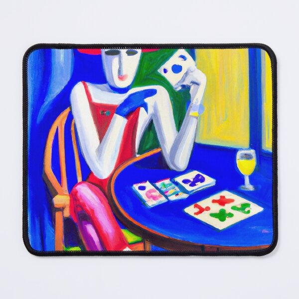 Item preview, Female Robot Playing Poker designed and sold by mittie101.
