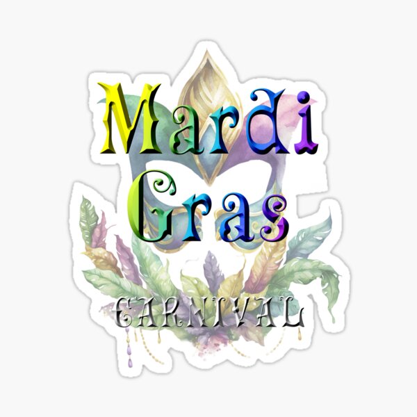 Mardi Gras Groovy© Sticker
