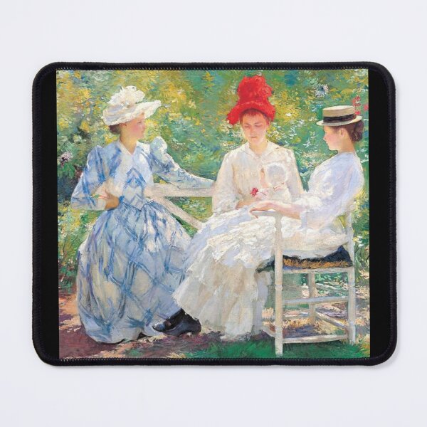 Item preview, Three Sisters – A Study in June Sunlight Edmund Charles Tarbell vintage art painting designed and sold by UnitedWeWear.
