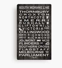 Sth Morang Line Canvas Print