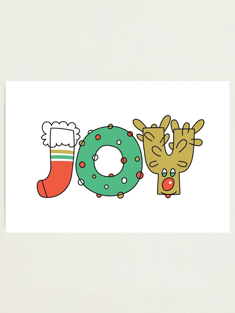 Alternate view of JOY of Christmas Photographic Print