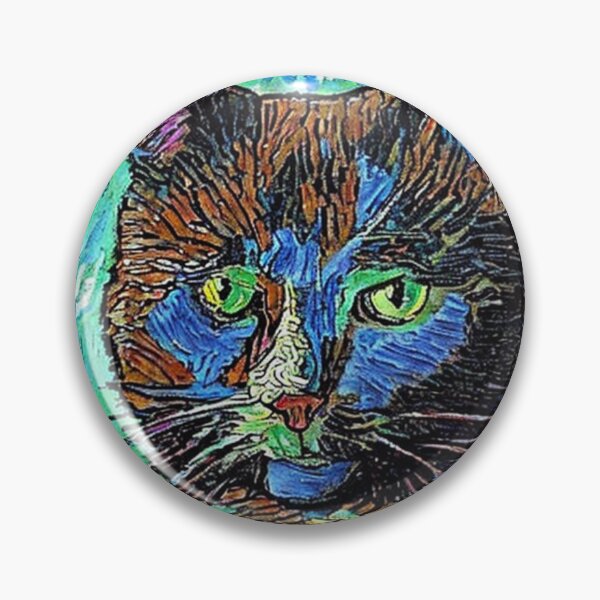 Item preview, Van Gogh's Style Cat designed and sold by catontheroof.