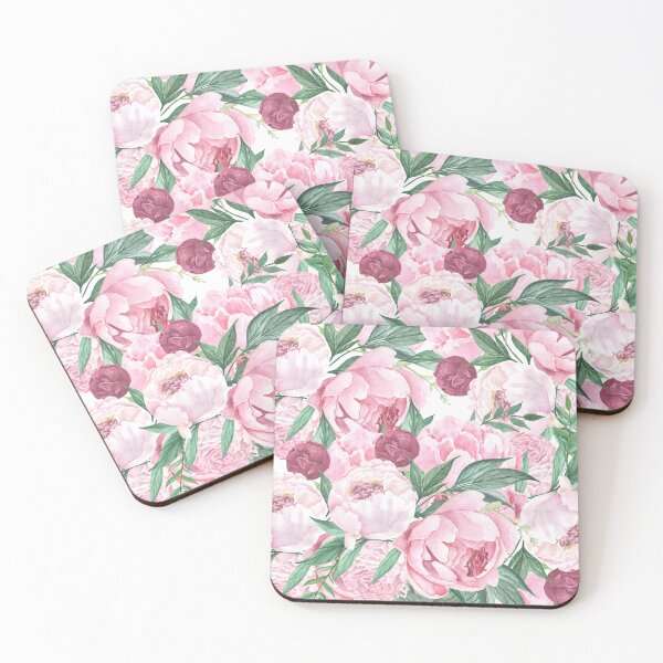 Item preview, Pink peonies flowers designed and sold by Floralsharry.