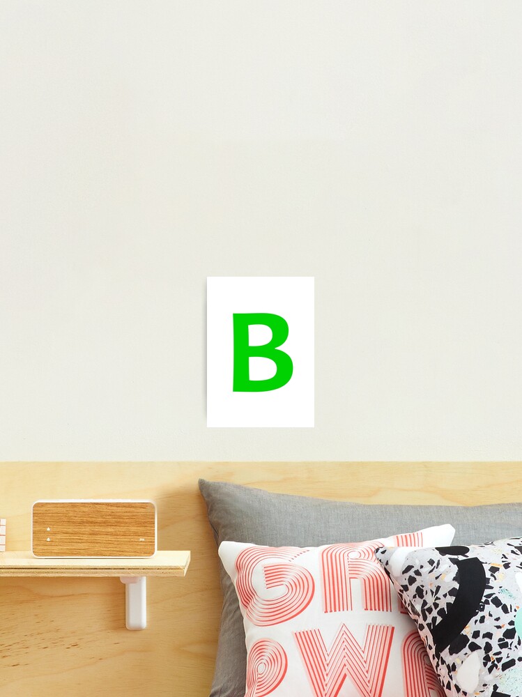 Green color Letter B Sticker for Sale by WECreations