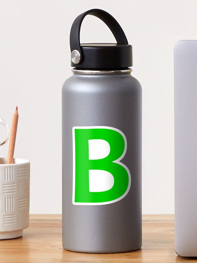 Green color Letter B Sticker for Sale by WECreations