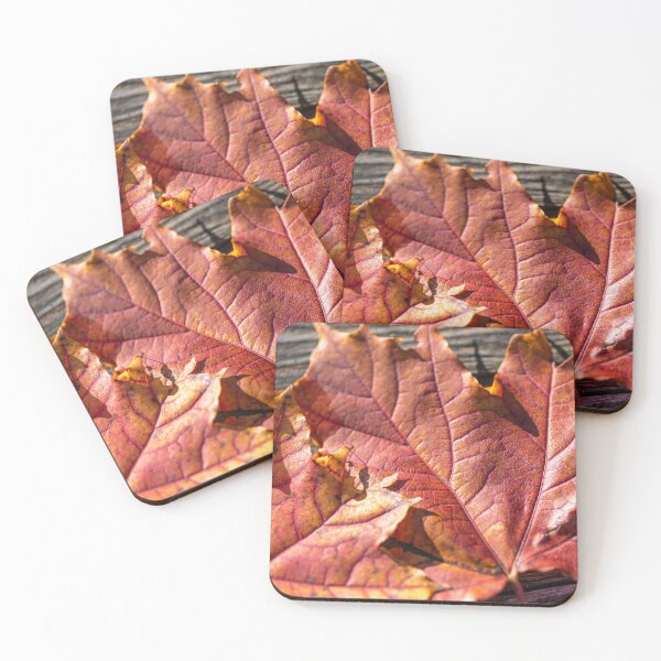 Item preview, Autumnal colors of fallen maple leaves designed and sold by AlbertMi.