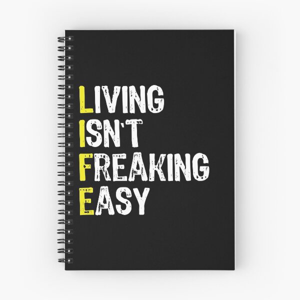 Item preview, living isn't freaking easy designed and sold by overclock360.