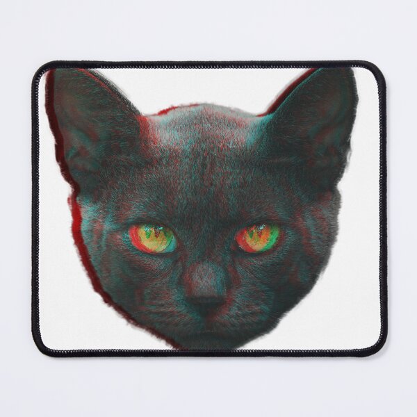 Item preview, Black cat design. 3 D effect designed and sold by blacklittlemoon.