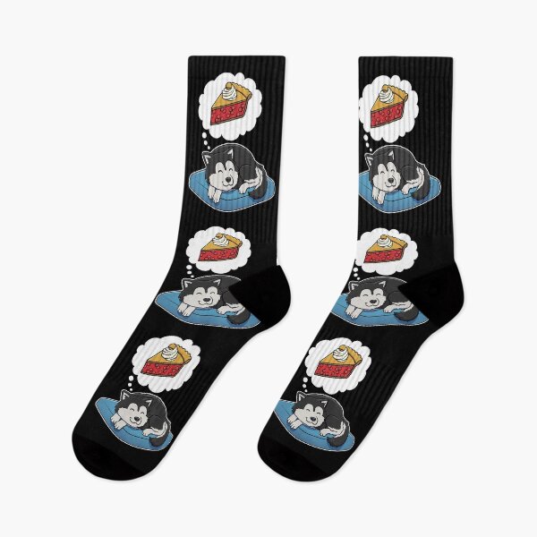 Item preview, Alaskan Malamute dreaming about Cherry Pie designed and sold by DoggieDelights.