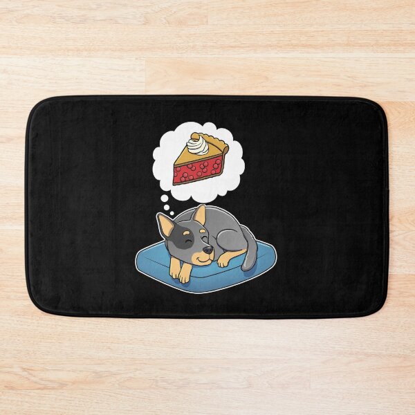 Item preview, Australian Cattle Dog dreaming about Cherry Pie designed and sold by DoggieDelights.