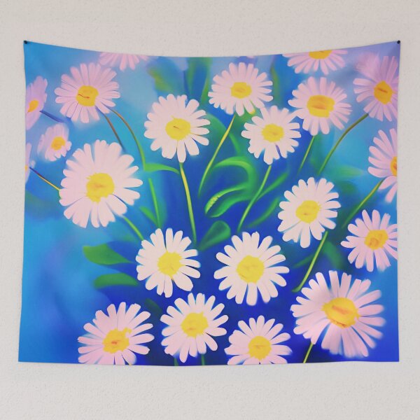 Item preview, Daisies - Dark Blue designed and sold by asurtiumgreen.