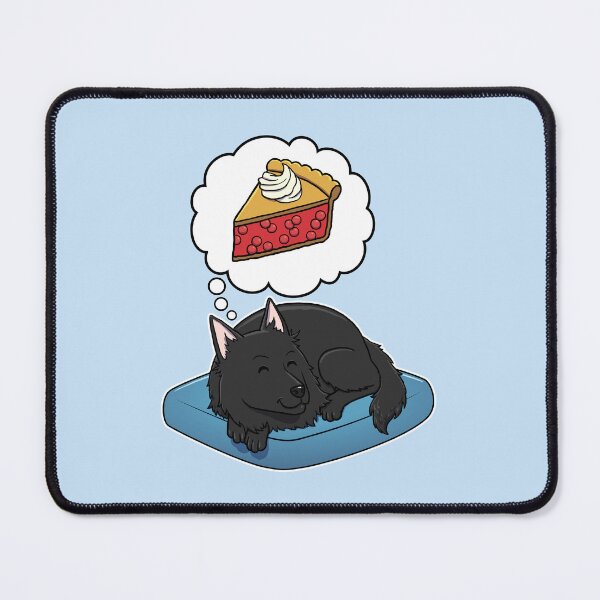 Item preview, Belgian Sheepdog dreaming about Cherry Pie designed and sold by DoggieDelights.