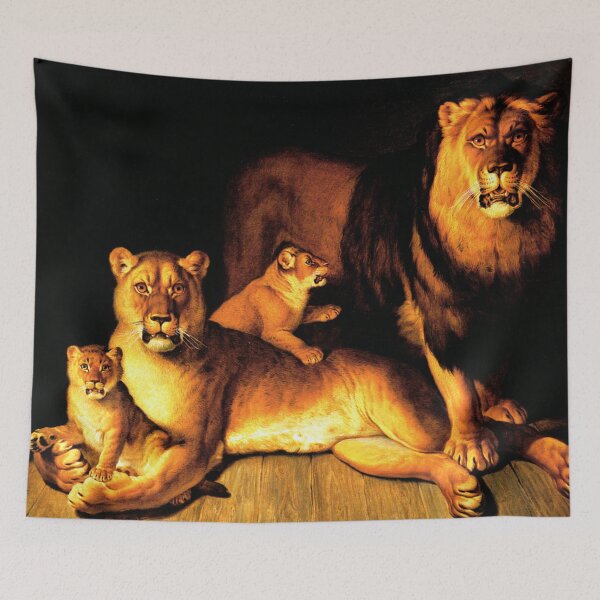 Item preview, Cute Alpha Lion Boss Family, Beautiful Artwork And Colorful Lion designed and sold by kris-money.