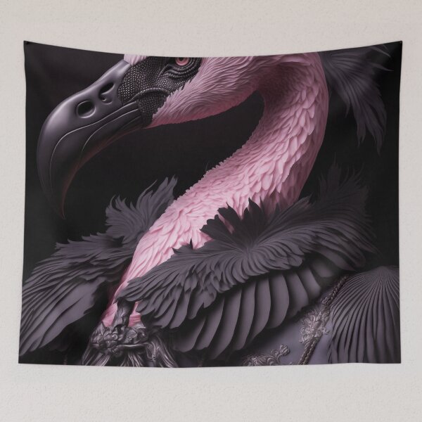 Item preview, Copy of Goth Flamingo (Portrait) designed and sold by Simone Davino.