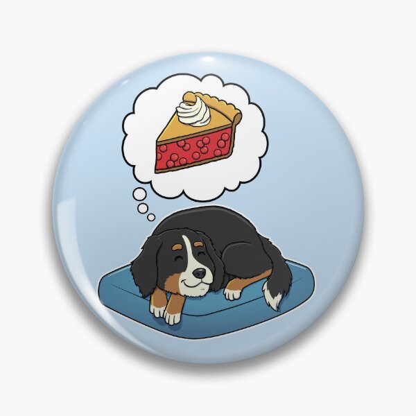 Artikelvorschau, Bernese Mountain Dog dreaming about Cherry Pie entworfen und verkauft von DoggieDelights.