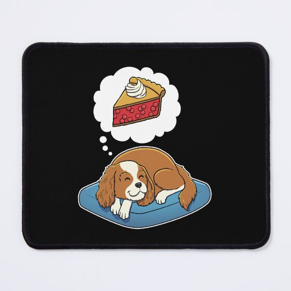 Item preview, Cavalier King Charles Spaniel dreaming about Cherry Pie designed and sold by DoggieDelights.