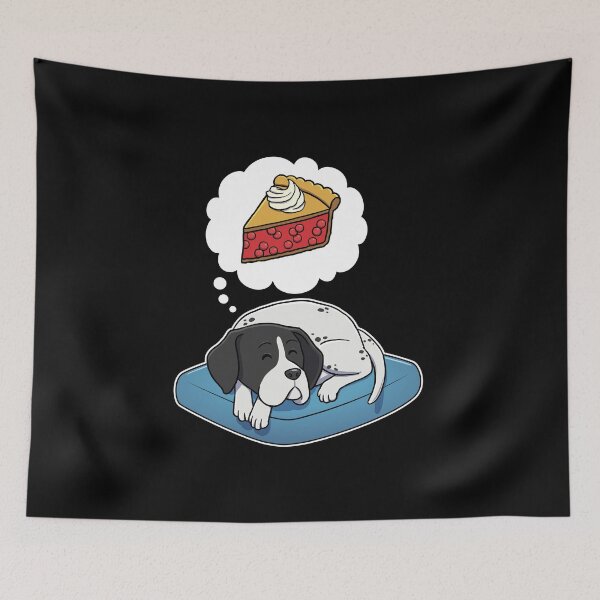 Artikelvorschau, English Pointer dreaming about Cherry Pie entworfen und verkauft von DoggieDelights.