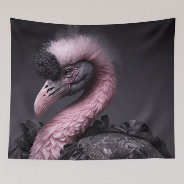 Item preview, Copy of Goth Flamingo (Portrait) designed and sold by Simone Davino.
