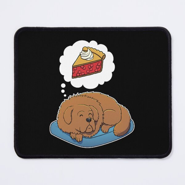 Item preview, Tibetan Mastiff dreaming about Cherry Pie designed and sold by DoggieDelights.