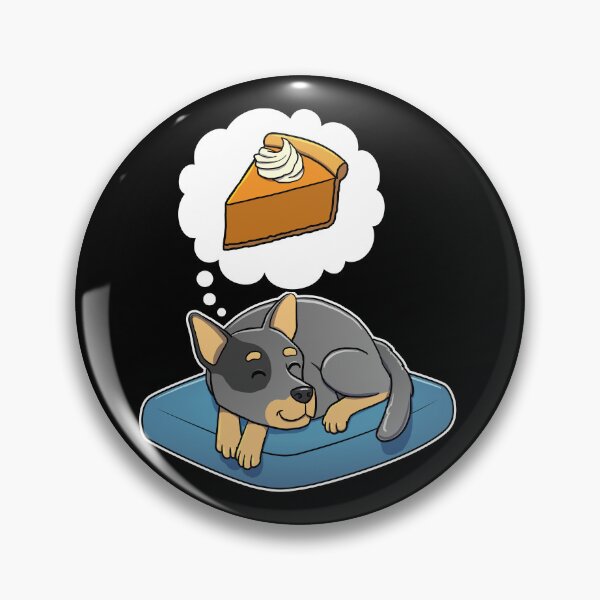Item preview, Australian Cattle Dog dreaming about Pumpkin Pie designed and sold by DoggieDelights.