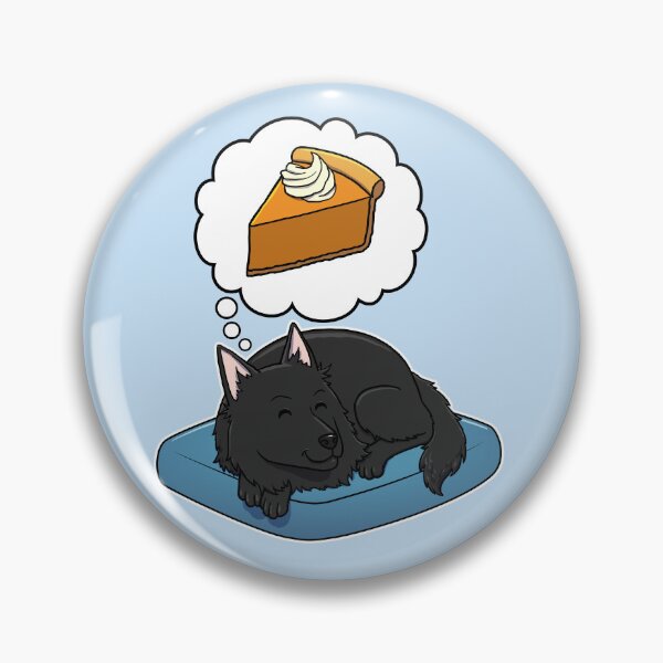 Item preview, Belgian Sheepdog dreaming about Pumpkin Pie designed and sold by DoggieDelights.