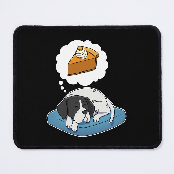 Item preview, English Pointer dreaming about Pumpkin Pie designed and sold by DoggieDelights.
