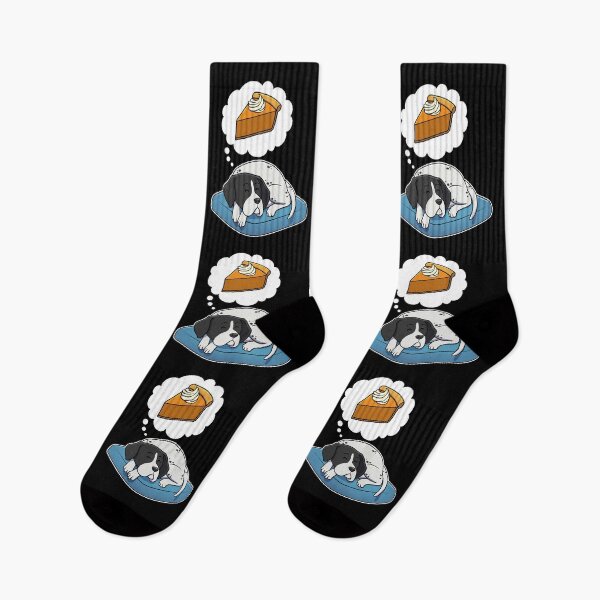 Item preview, English Pointer dreaming about Pumpkin Pie designed and sold by DoggieDelights.