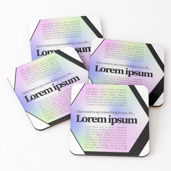 Item preview, Lorem Ipsum quote and holofoil frame designed and sold by pamaripai.