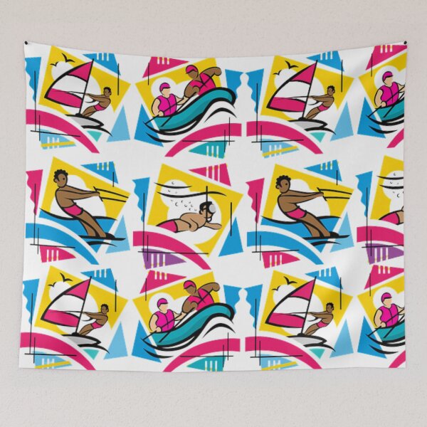 Item preview, Kiteboarding Kitesurfer Vintage designed and sold by IrinaArts.