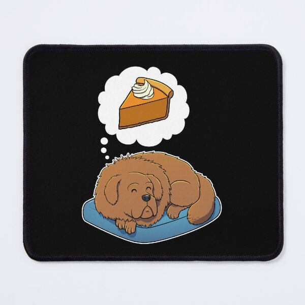Item preview, Tibetan Mastiff dreaming about Pumpkin Pie designed and sold by DoggieDelights.