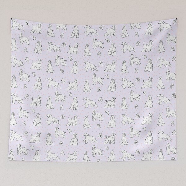 Item preview, Afghan Hound cute illustration  designed and sold by Yarafantasyart.